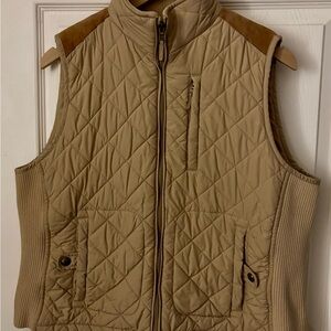Ralph Lauren Beige Quilted Vest